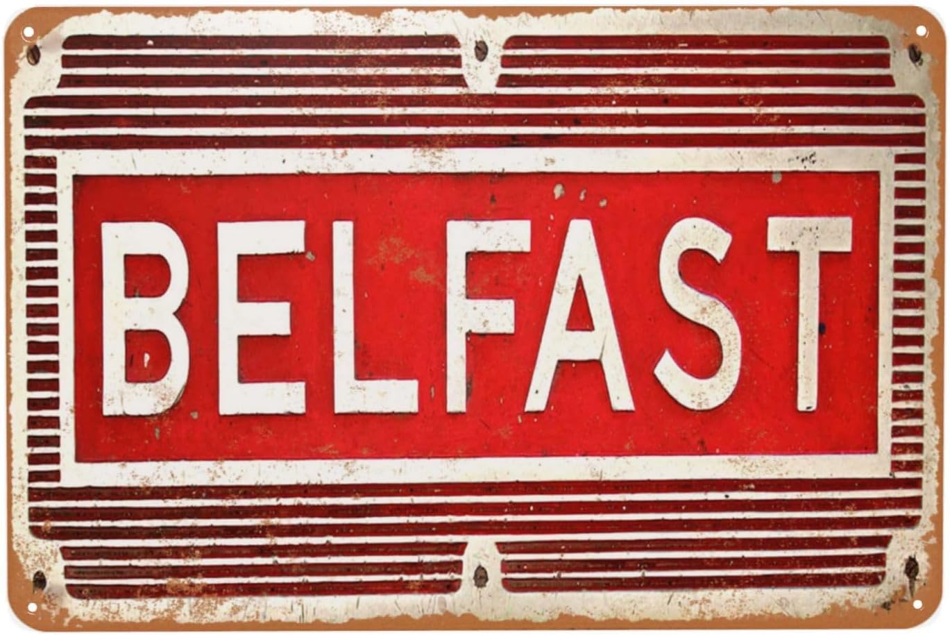 Women Accessories Poster - Metalowy szyld vintage, blaszane szyldy Belfast,