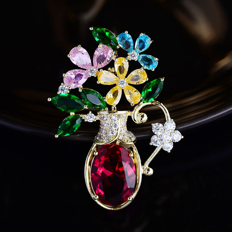 Women Accessories Bouquet - OKILY Eleganckie zimowe broszki do czapek