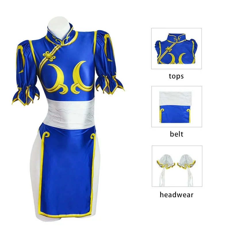 Women'S Accessories Clothing - Kostium Cosplay Chun Li z Street