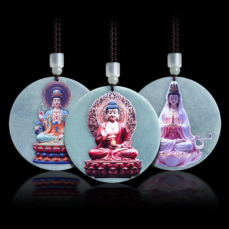 Women'S Accessories Designer - Myanmar Jadeit Guanyin Wisiorek Naszyjnik Moda