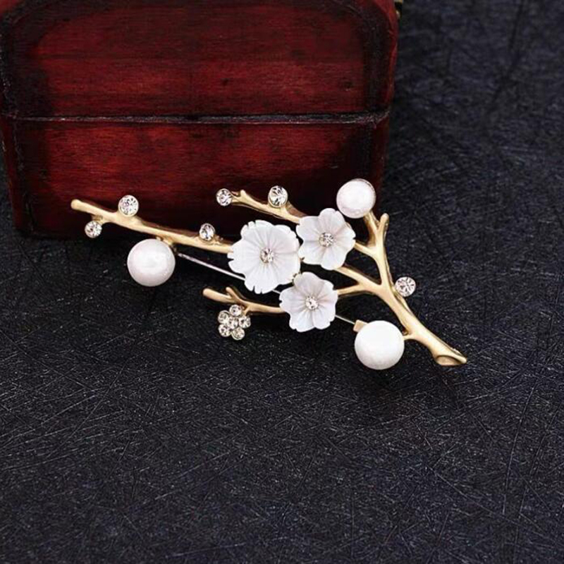 Women Accessories Bouquet - Nowe Ręcznie Robione Broszki z Kwiatem