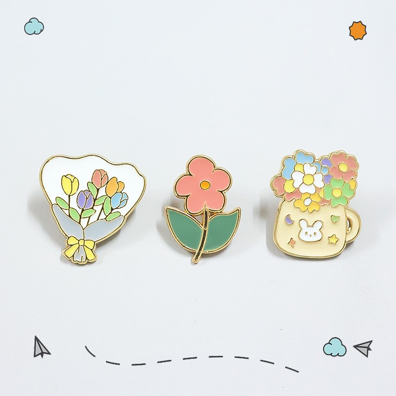 Women Accessories Bouquet - Nowa broszka w kształcie bukietu kwiatów,
