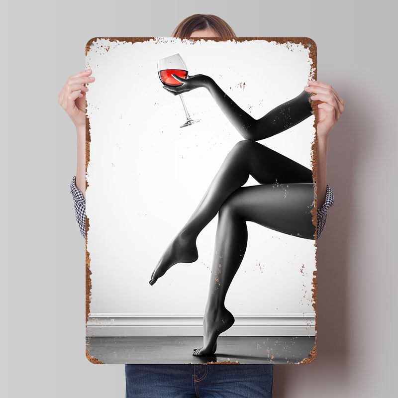 Elegancka Kobieta z Kieliszkie – Women Accessories Poster recenzja i cena