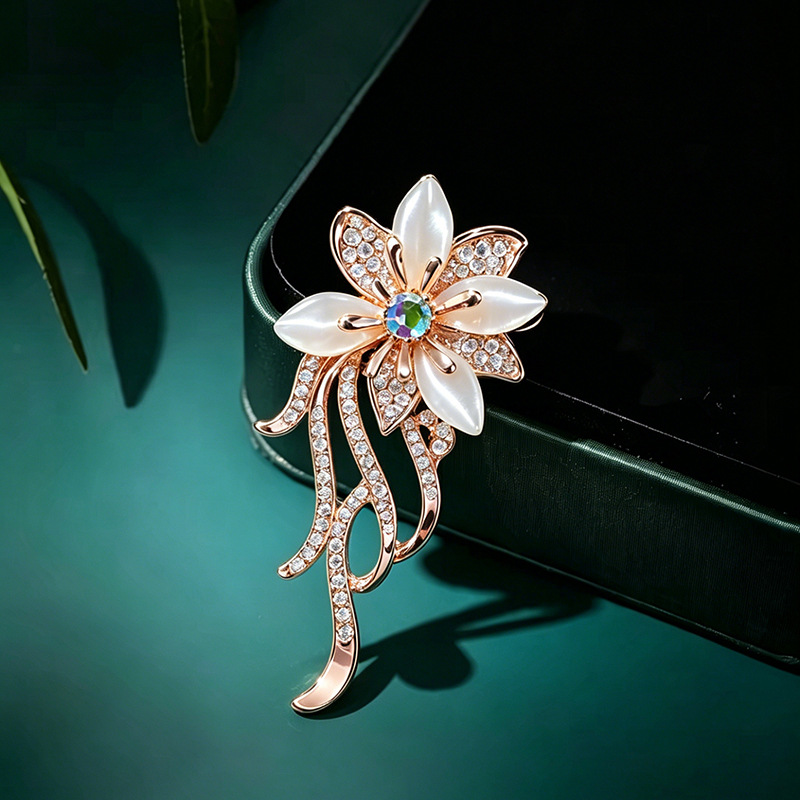 Vintage Broszki z Kamieniem Ko – Women Accessories Bouquet recenzja i cena