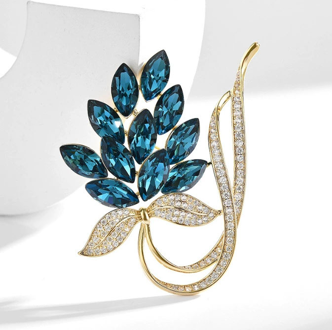 Modne broszki z kryształkami i – Women Accessories Bouquet recenzja i cena