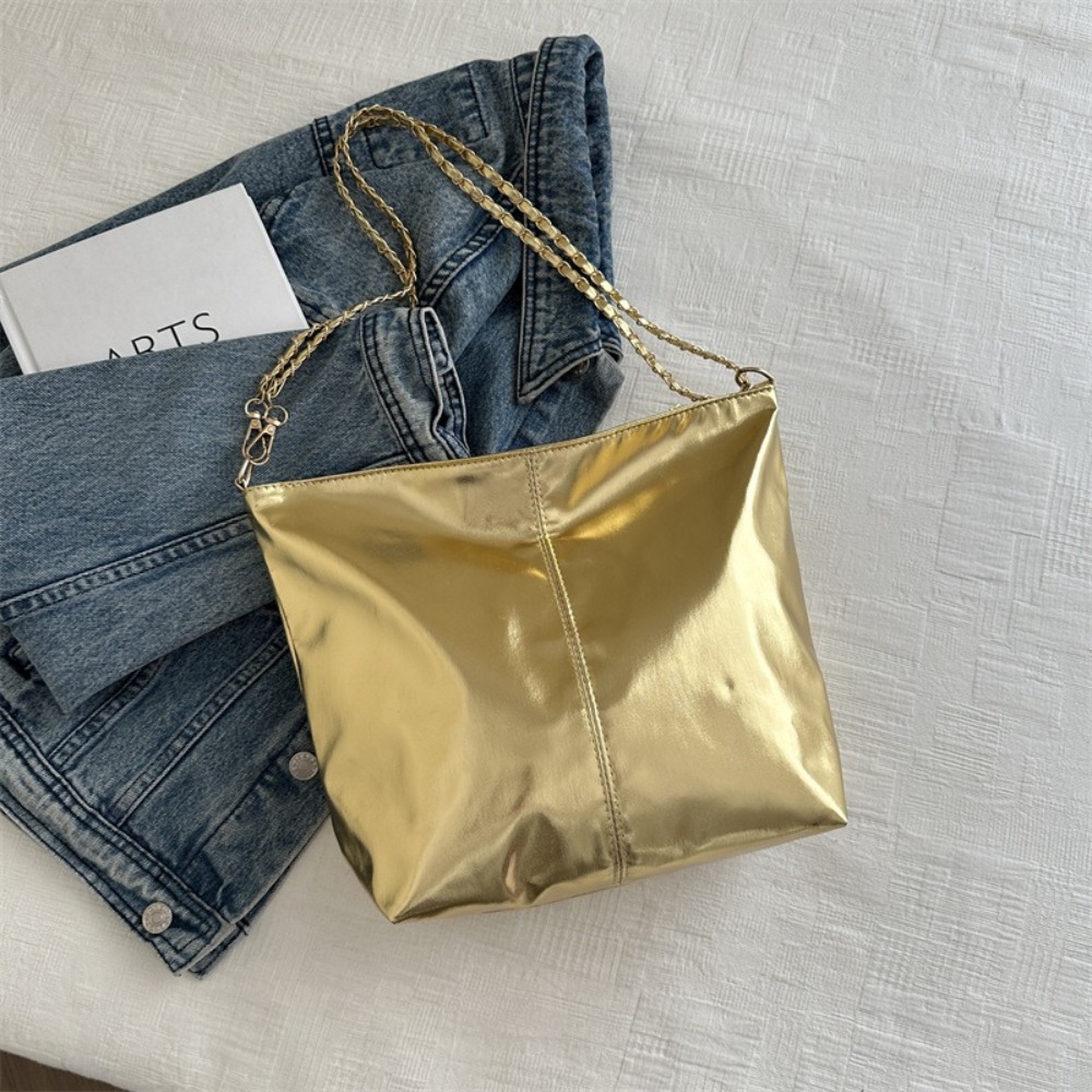 Retro Błyszcząca Torba Tote ze – Wallet Chain Bag recenzja i cena