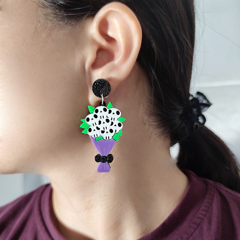KUGUYS Halloweenowe Kolczyki A – Women Accessories Bouquet recenzja i cena